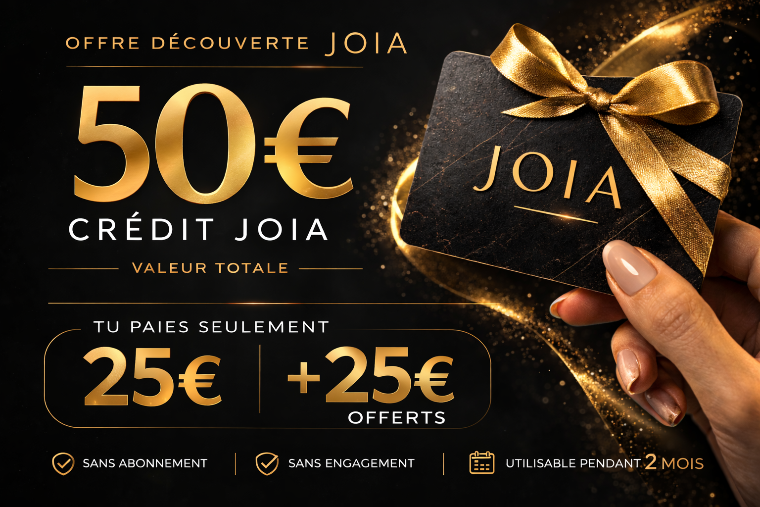 JÒIA 🎁 — 25€ offerts
